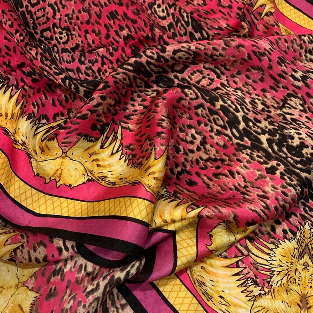 💗 ROBERTO CAVALLI Long Silk Scarf Shawl